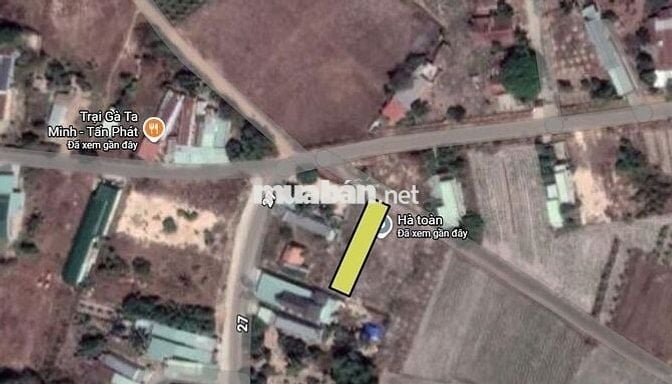 Chính chủ bán đất thổ cư 100% dt  5x40 ngã 5 Bến Cầu