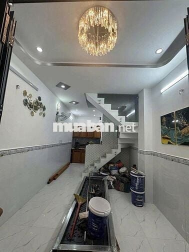 Nhà Bân Bình Tiên Mới đẹp trệt lững lầu 24.8m