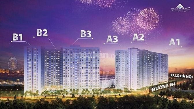 CHỦ CẦN BÁN CĂN 65M2(2PN) TOPAZ HOME 2, Q.9  GIÁ 2,2 TỶ