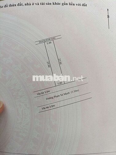 Bán đất mặt tiền đường phạm sư mạnh - khuê trung - cẩm lệ