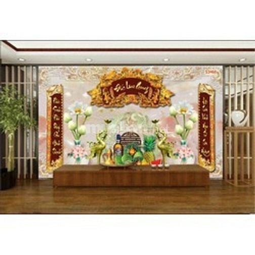 Tranh gạch 3d ốp tường phòng thờ - SC64