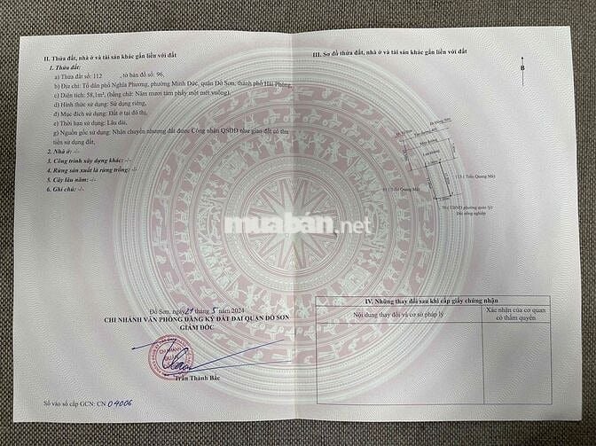 Chính chủ bán lô đất mặt đường 403 tại Minh Đức, Đồ Sơn, Hải Phòng. Di