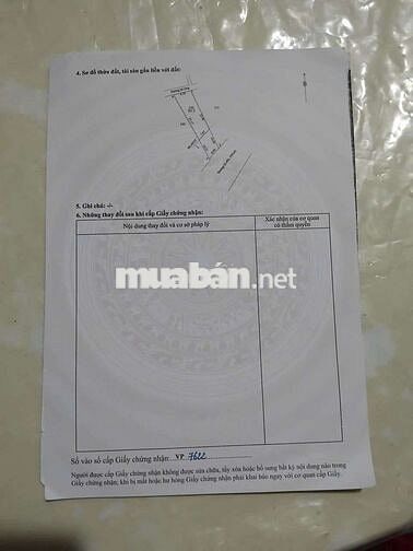 Bán lô đất 2 mặt tiền trước và sau