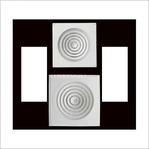 Miệng gió vuông tròn xoay 104b