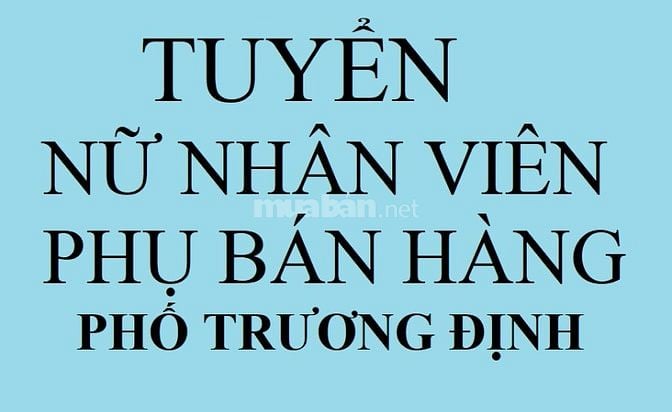 Tuyển nữ phụ bán hàng gia dụng từ 16h-22h, tại phố Trương Định