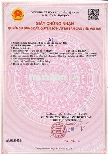 THẠNH MỸ ĐƠN DƯƠNG vùng ven Đà Lạt