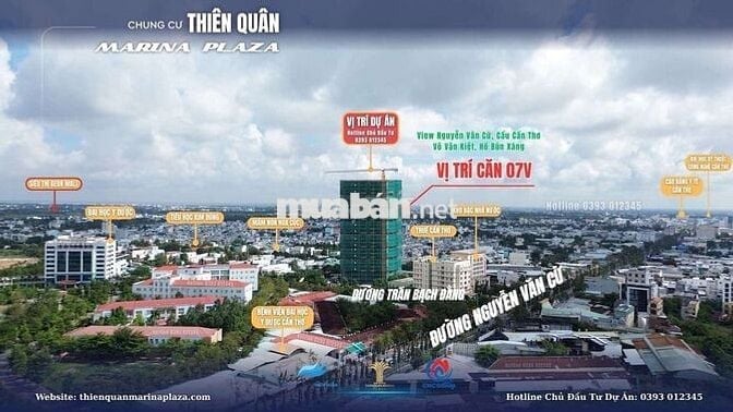 Marina Plaza – đối diện ĐH Y Dược, 2PN, giá ưu đãi từ 1,7 tỷ