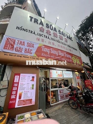 Sang nhượng quán trà sửa mặt tiền đang kinh doanh 70 triệu