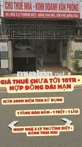 CHO THUÊ NHÀ MẶT TIỀN – KINH DOANH / VĂN PHÒNG