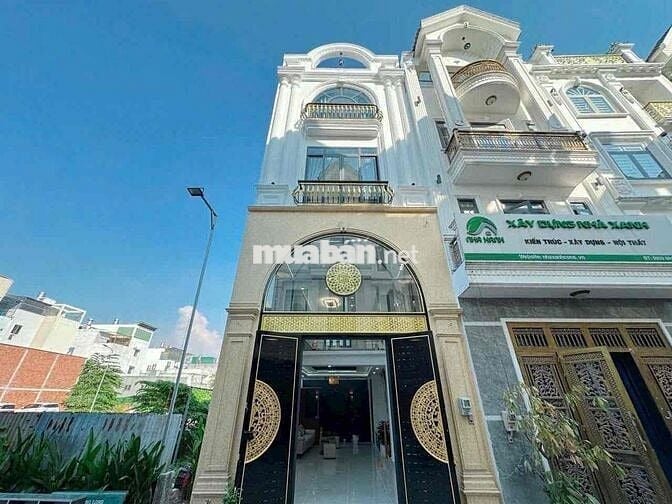 nhà 5x10m 4 tầng 4pn 5wc hẻm xe tải, gần trường học Kim Đồng