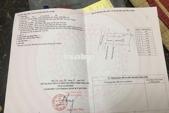 Bán đất thổ cư chính chủ xã Hòa Thắng, Buôn Ma Thuột, Đắk Lắk