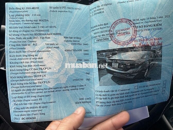 Mazda 3 2017 1.5 AT - 50300 km