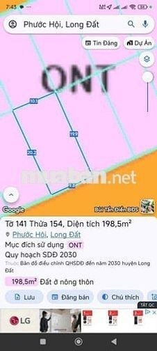 CÒN MỘT LÔ *** MẶT TIỀN ĐƯỜNG HÀNG DƯƠNG - LỘC AN   🍀🍀DT 200 m 10