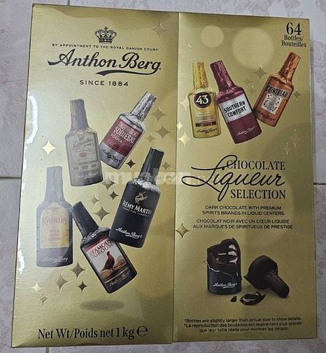 🎁 HỘP CHOCOLATE RƯỢU ANTHON BERG 64 CHAI MINI