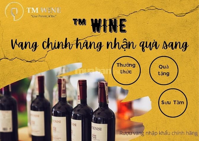 Rượu Vang chính hãng nhận quà sang