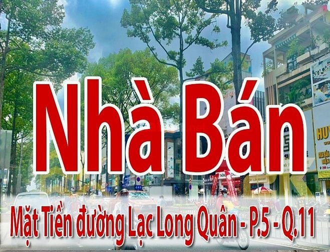 Bán Nhà : Mặt Tiền Lạc Long Quân P.5 Q.11 vị trí đẹp - dt:4,5x25 2 lầu