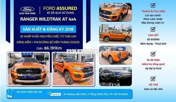 Ford Ranger 2018 Wildtrak 2.0 4x4