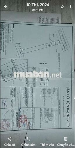 Bán mặt tiền đường bàu lách cách TL15 100m