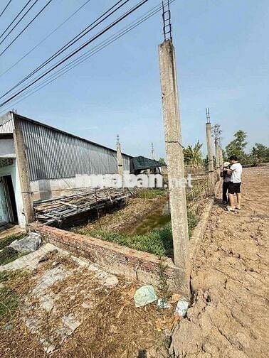 Đất thổ cư 1 phần đã lên dàn móng cọc chuẩn bị xây nhà