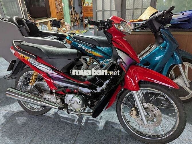 Honda Wave Zx 205 đỏ đen bs70 máy êm