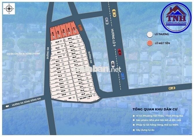 đất đền khu dân cư phường tân triều