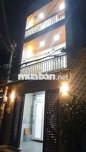 NHỈNH 6T , HXH ,56m2, 3 TẦNG , 4PN , HXH THÔNG GIÁP AEON TÂN PHÚ