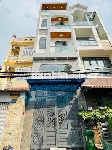 NHÀ 5 TẤM - HẺM 8M THÔNG - HOÀN CÔNG 215M2-