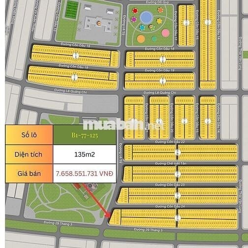 Đất mặt tiền đường Lê Sỹ 10,5m sát đường 29/3 chỉ 56tr/m2