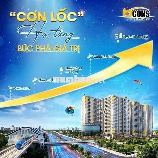 Bcons NewSky + Mặt tiền quốc lộ 13