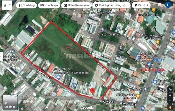 Bán đất 2 mặt tiền 1.2ha Đường Châu Thị Kim, Phường 7, Tân An, Long An