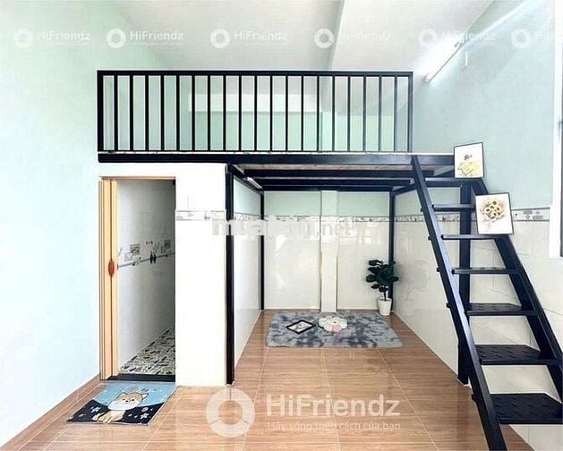 Phòng trọ giá rẻ sẵn máy lạnh, kệ bếp. Gần Đầm Sen, Bốn Xã, Q10