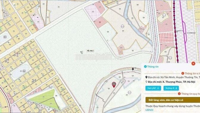 Bán đất Tân minh Thường tín,Cạnh Sân bóng Vin Olymia 500m.