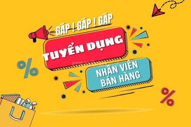 THÔNG BÁO TUYỂN DỤNG 2 NHÂN VIÊN BÁN HÀNG QUẬN TÂN BÌNH. 
