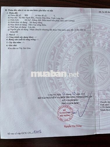 Lô đất Cát Tường Phú Sinh khu đông dân cư 45m2 giá 780 tr SH riêng.