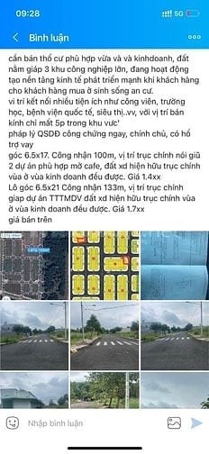 Bán lô góc 2MT khu dân cư dụ án phường Bình Phước, Dồng Nai 