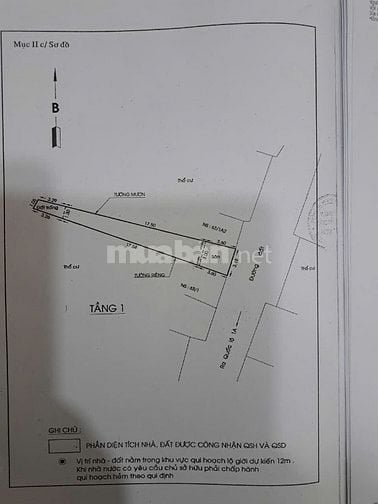 Nhà chính chủ 137m2 1 phòng ngủ đường Trường Chinh Quận 12