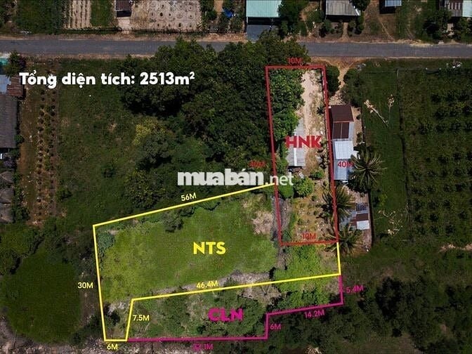 Đất sổ sẵn 2500m Châu Thành Tây Ninh