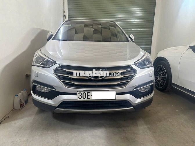 Bán xe santafe màu Bạc Đk2017,Máy dầu bản đặc biệt