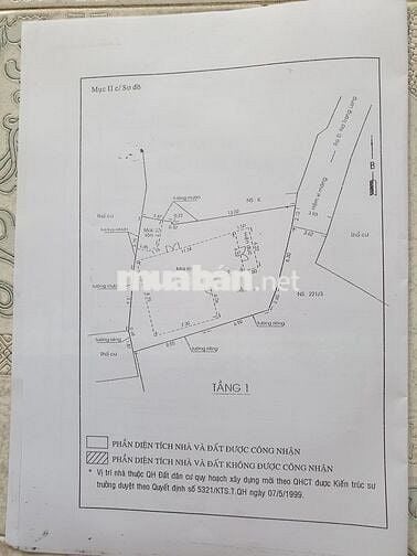 Chính chủ cần bán nhà 72 triệu/m2, dt 195m2, full thổ cư