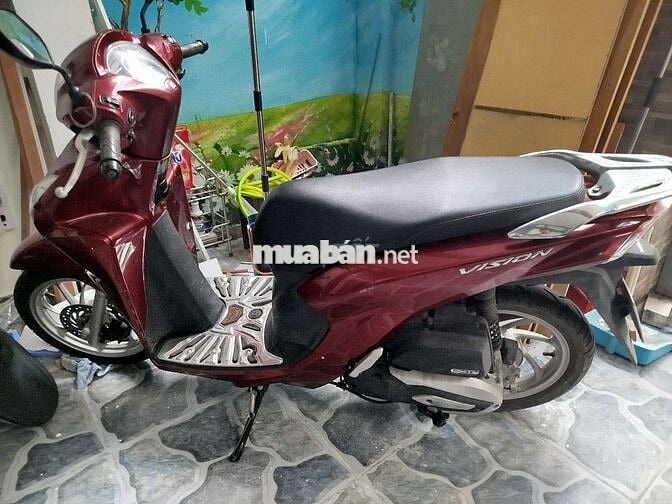 Xe Honda vision 2020 màu đỏ ít đi