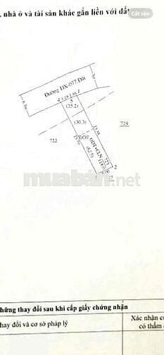 Mặt tiền dx077 Định Hoà 5x23.5 thổ cư 63m2