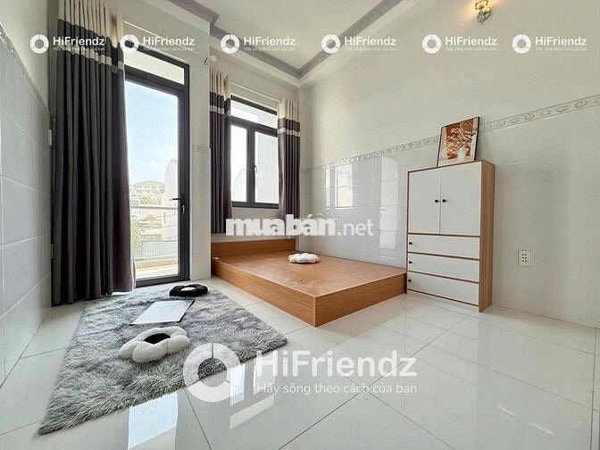 Studio ban công, full nội thất. cửa sổ trời. Gần Bến Xe miền tây