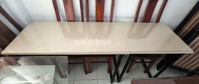 Thanh lý - Bàn làm việc/học tập đôi có kính dài 1m88