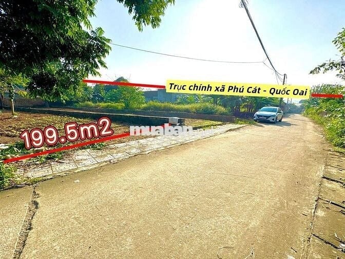 199,5M2 GẦN UBND XÃ HÒA THẠCH, NHỈNH 20TR/M2