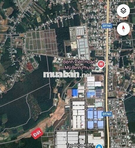 Đất thổ  cư , đường nhựa lớn,gầm kcn