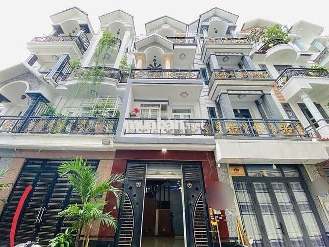 Nhà LÊ VĂN QUỚI [4x14, 3 lầu, 4pn, 5toilet] 15tr/tháng