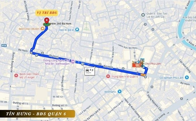 Bán nhà hẻm ô tô 260 Bà Hom, 4 x 17m, cấp 4, giá 5.8 tỷ. (Tín Hưng)
