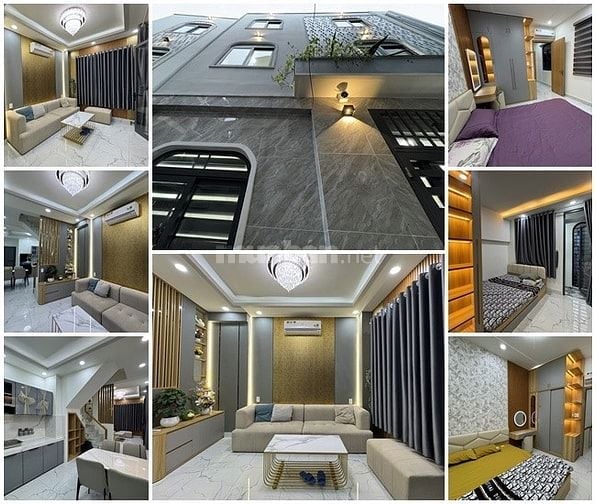 B.thự Mini n.thất c.cấp hẻm xe hơi VF5 khu VIP cách Hoàng Văn Thụ 25m