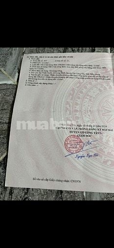 Bán đất Ấp Ninh Quới, xã Long Bình, H. Gò công Tây, Tiền Giang 5x30m