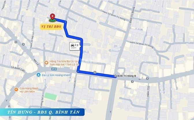 Bán nhà hẻm 842 Tỉnh Lộ 10, DT 4.5 x 14m, 2 tấm, 5.15 tỷ (Tín Hưng)